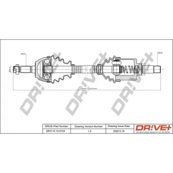 Arbre de transmission Dr!ve+ DP2110.10.0153
