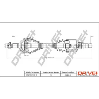Arbre de transmission Dr!ve+ DP2110.10.0159