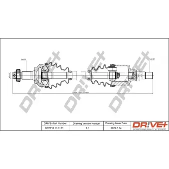 Arbre de transmission Dr!ve+ DP2110.10.0161