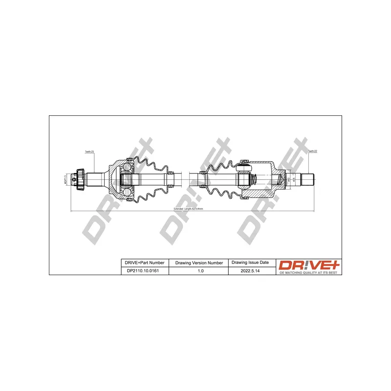 Arbre de transmission Dr!ve+ DP2110.10.0161