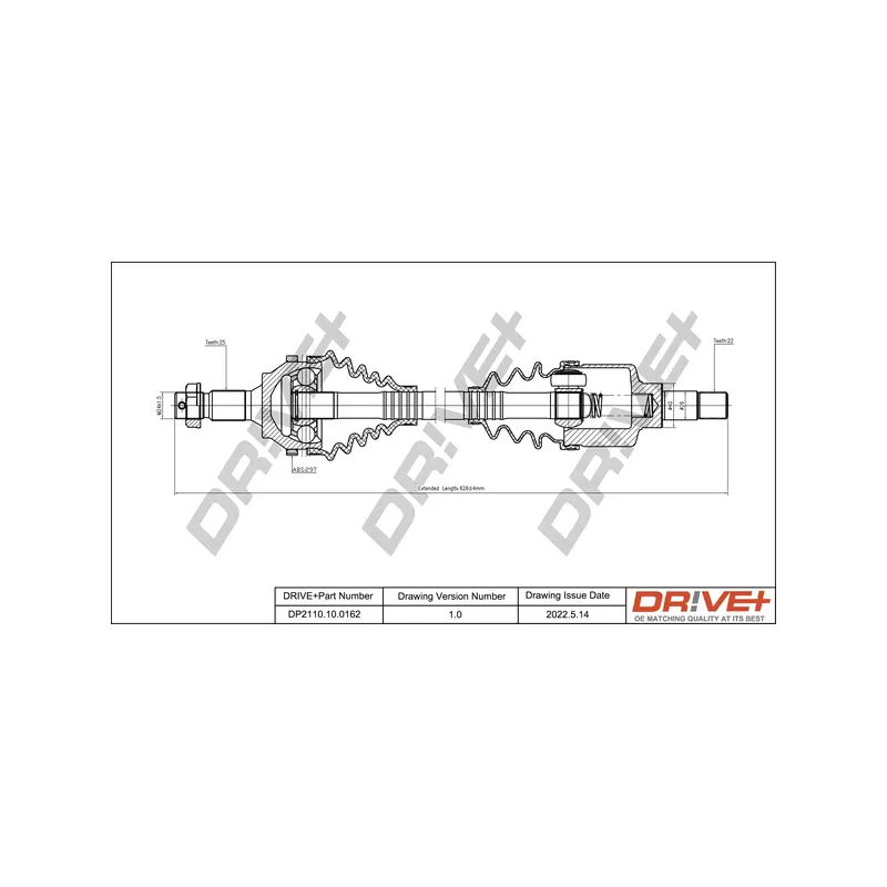 Arbre de transmission Dr!ve+ DP2110.10.0162