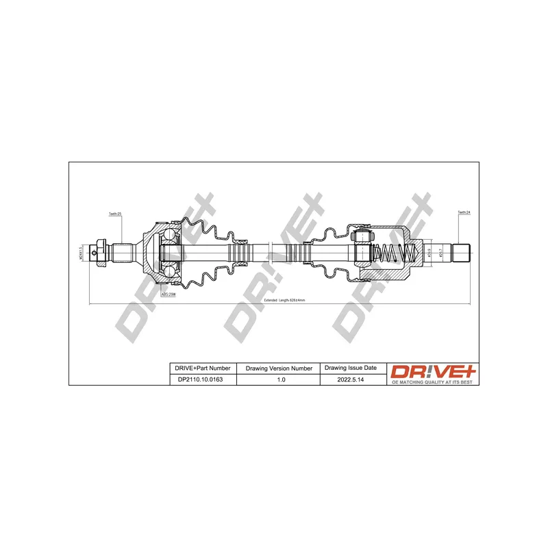 Arbre de transmission Dr!ve+ DP2110.10.0163