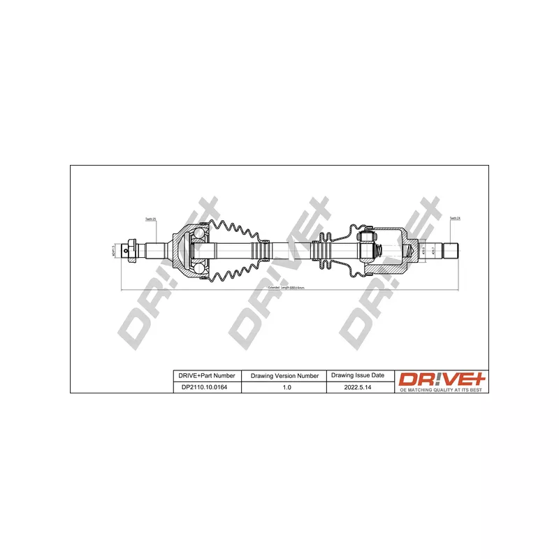 Arbre de transmission Dr!ve+ DP2110.10.0164