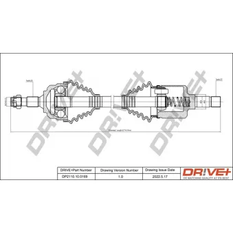 Arbre de transmission Dr!ve+ DP2110.10.0169