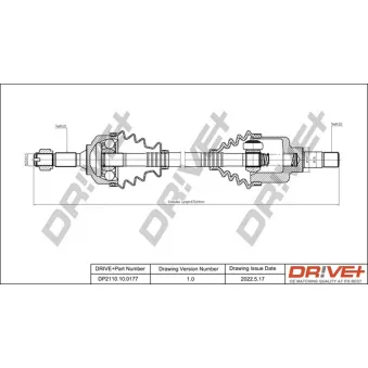 Arbre de transmission Dr!ve+ DP2110.10.0177