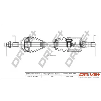 Arbre de transmission Dr!ve+ DP2110.10.0187