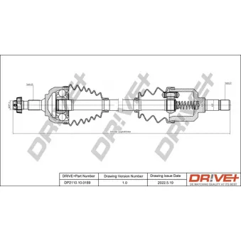Arbre de transmission Dr!ve+ DP2110.10.0189