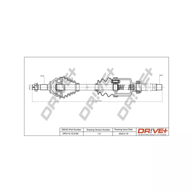 Arbre de transmission Dr!ve+ DP2110.10.0192