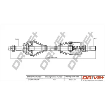 Arbre de transmission Dr!ve+ DP2110.10.0199