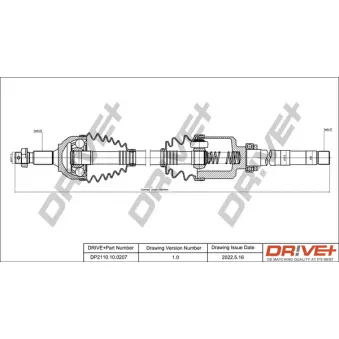 Arbre de transmission Dr!ve+ DP2110.10.0207