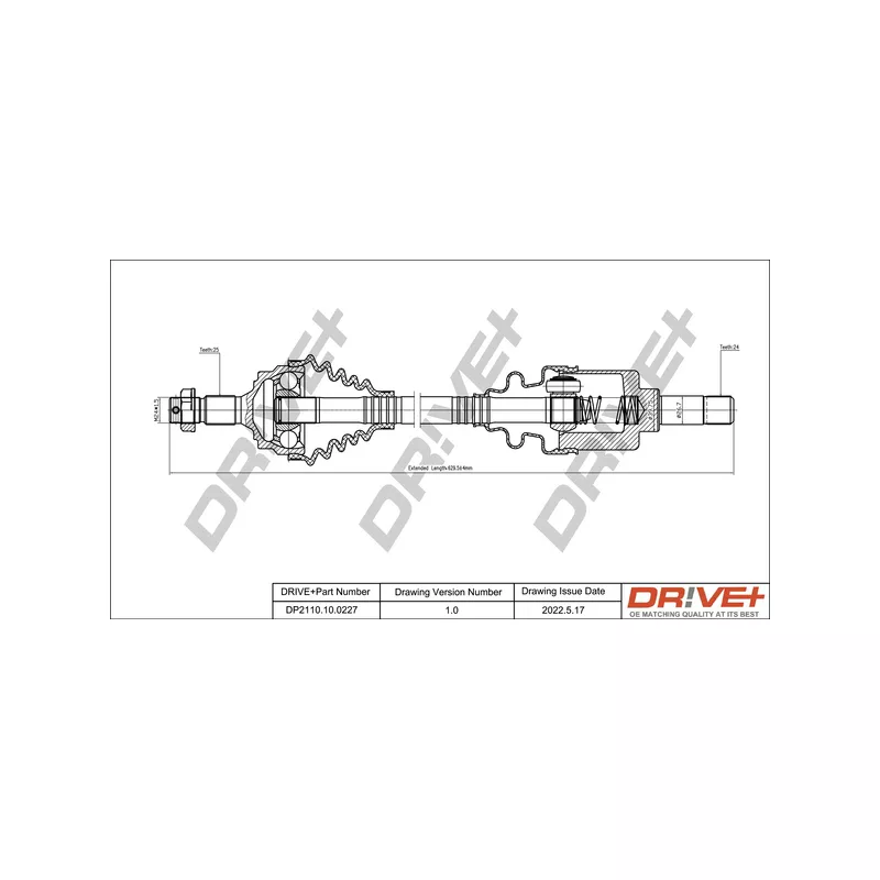 Arbre de transmission Dr!ve+ DP2110.10.0227
