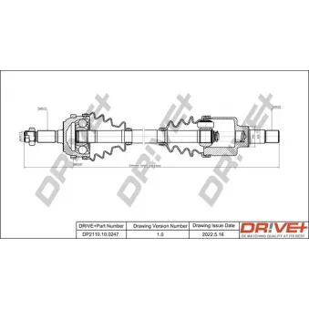 Arbre de transmission Dr!ve+ DP2110.10.0247