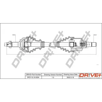 Arbre de transmission Dr!ve+ DP2110.10.0254