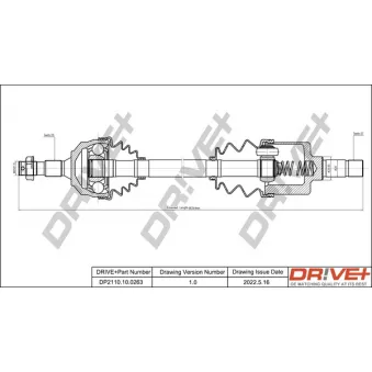Arbre de transmission Dr!ve+ DP2110.10.0263