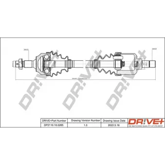 Arbre de transmission Dr!ve+ DP2110.10.0265