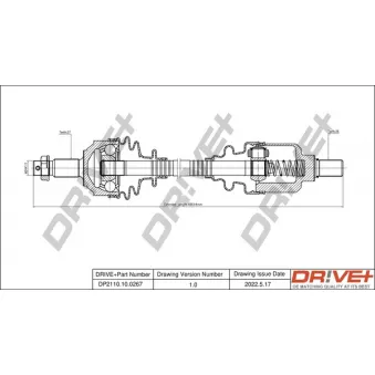 Arbre de transmission Dr!ve+ DP2110.10.0267