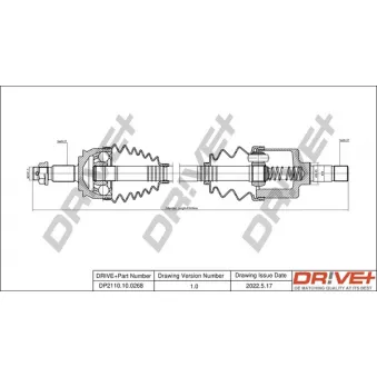 Arbre de transmission Dr!ve+ DP2110.10.0268