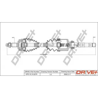 Arbre de transmission Dr!ve+ DP2110.10.0270