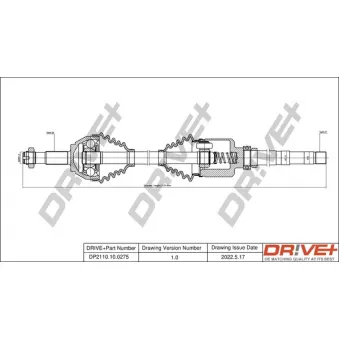 Arbre de transmission Dr!ve+ DP2110.10.0275