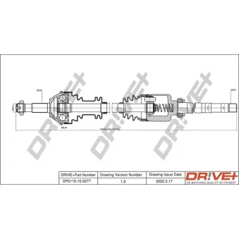 Arbre de transmission Dr!ve+ DP2110.10.0277