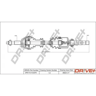 Arbre de transmission Dr!ve+ DP2110.10.0279