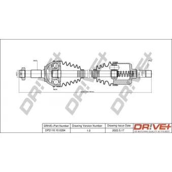 Arbre de transmission Dr!ve+ DP2110.10.0284