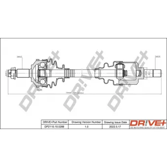 Arbre de transmission Dr!ve+ DP2110.10.0288