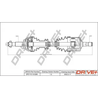 Arbre de transmission Dr!ve+ DP2110.10.0290