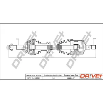 Arbre de transmission Dr!ve+ DP2110.10.0292
