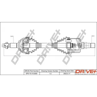Arbre de transmission Dr!ve+ DP2110.10.0293