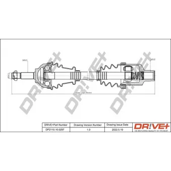 Arbre de transmission Dr!ve+ DP2110.10.0297
