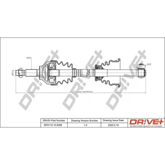 Arbre de transmission Dr!ve+ DP2110.10.0298