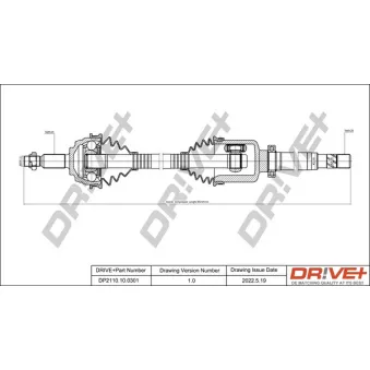 Arbre de transmission Dr!ve+ DP2110.10.0301