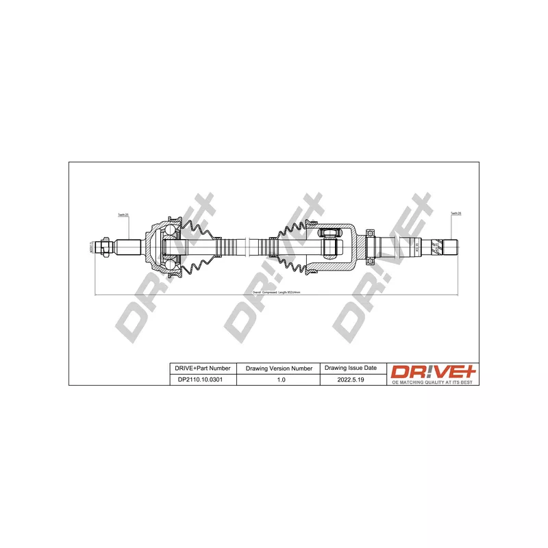 Arbre de transmission Dr!ve+ DP2110.10.0301