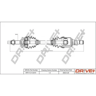 Arbre de transmission Dr!ve+
