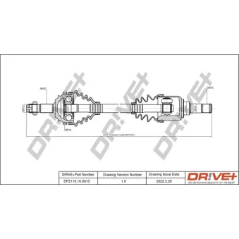 Arbre de transmission Dr!ve+ DP2110.10.0313