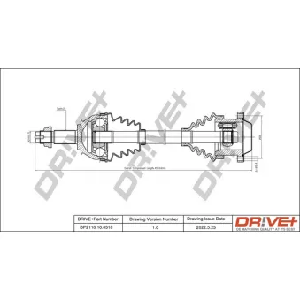 Arbre de transmission Dr!ve+ DP2110.10.0318