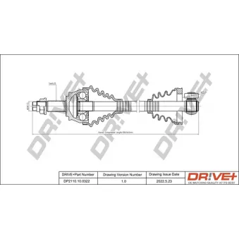 Arbre de transmission Dr!ve+