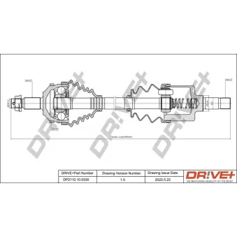 Arbre de transmission Dr!ve+ DP2110.10.0330