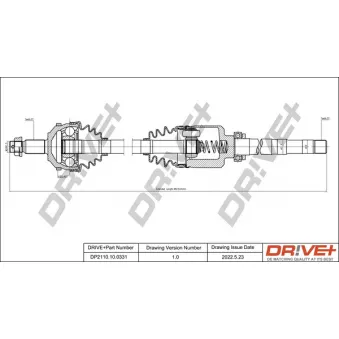 Arbre de transmission Dr!ve+ DP2110.10.0331