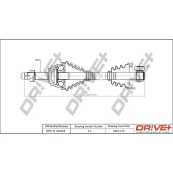 Arbre de transmission Dr!ve+ DP2110.10.0333