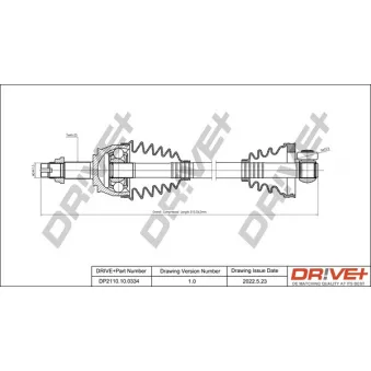 Arbre de transmission Dr!ve+ DP2110.10.0334