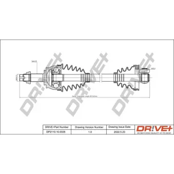 Arbre de transmission Dr!ve+ DP2110.10.0335