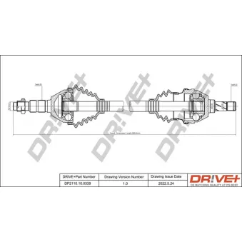 Arbre de transmission Dr!ve+ DP2110.10.0339