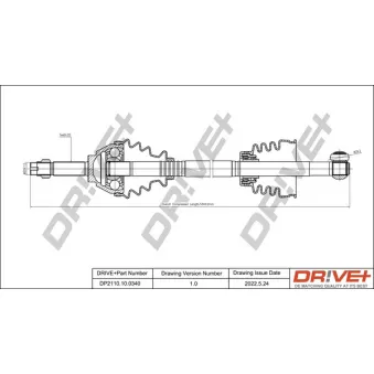 Arbre de transmission Dr!ve+ DP2110.10.0340