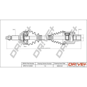 Arbre de transmission Dr!ve+ DP2110.10.0342