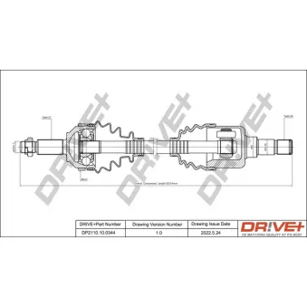 Arbre de transmission Dr!ve+ DP2110.10.0344