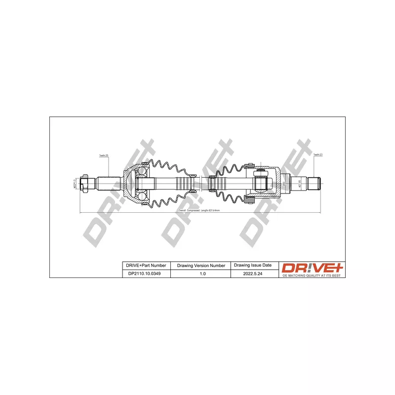 Arbre de transmission Dr!ve+ DP2110.10.0349