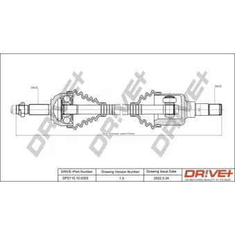 Arbre de transmission Dr!ve+ DP2110.10.0353
