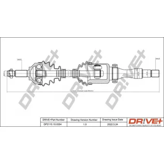 Arbre de transmission Dr!ve+ DP2110.10.0354